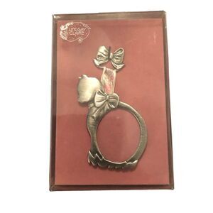 Lindsay Claire Signed Pewter Cat Photo‎ Ornament, NWT Original Packaging,…